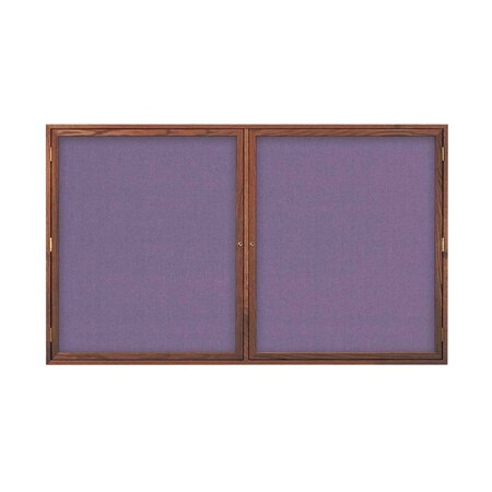 United Visual Products Double Door Indoor Enclosed Easy Tack Bo UV331EZ-WHITE-GOLD